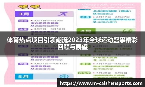 体育热点项目引领潮流2023年全球运动盛事精彩回顾与展望